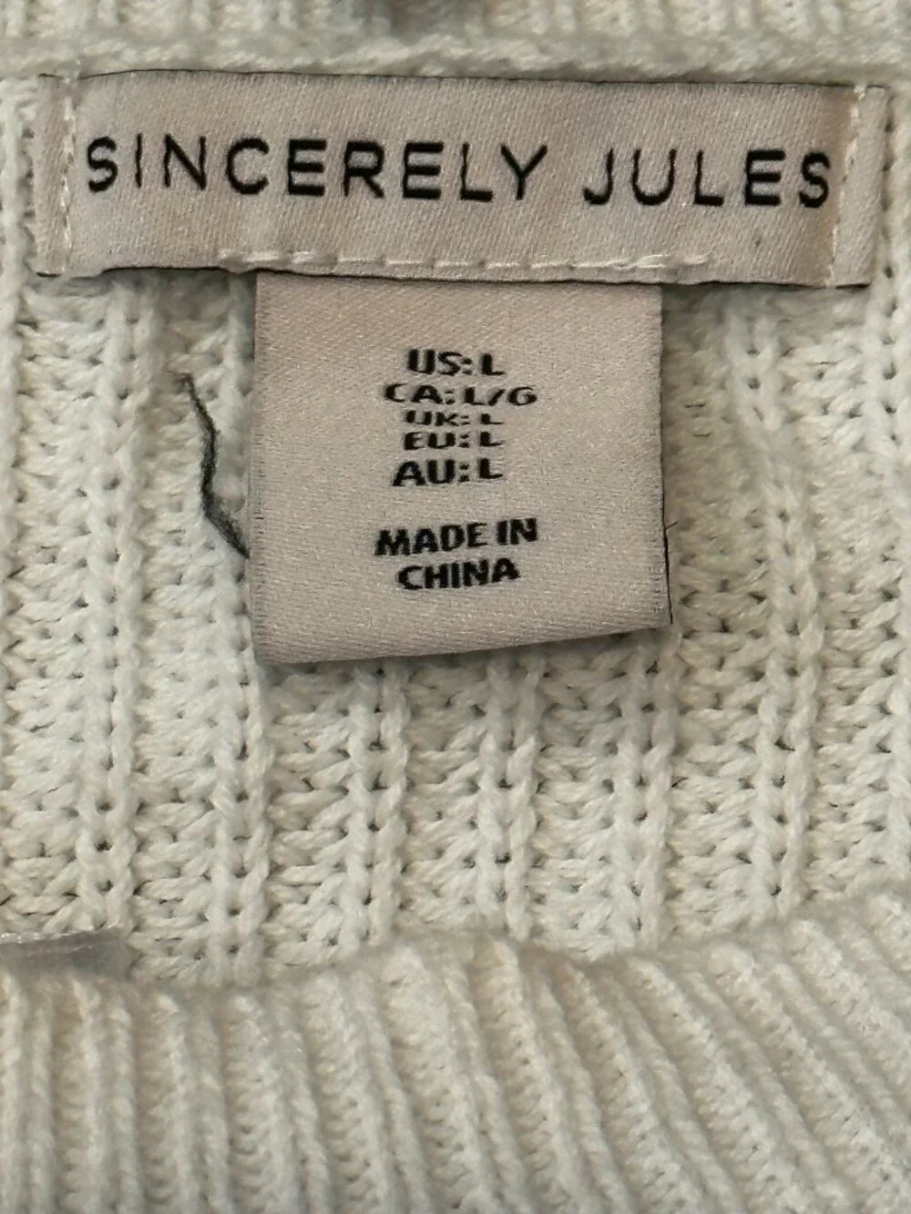 Sincerely Jules Blue & White Striped Knit Sweater